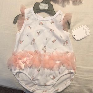 Baby girl onesie with tutu